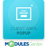 Client Area Popup For WHMCS